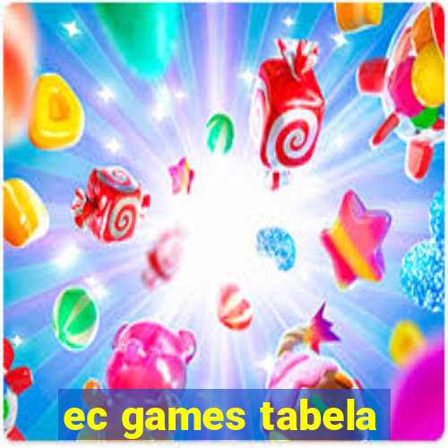 ec games tabela